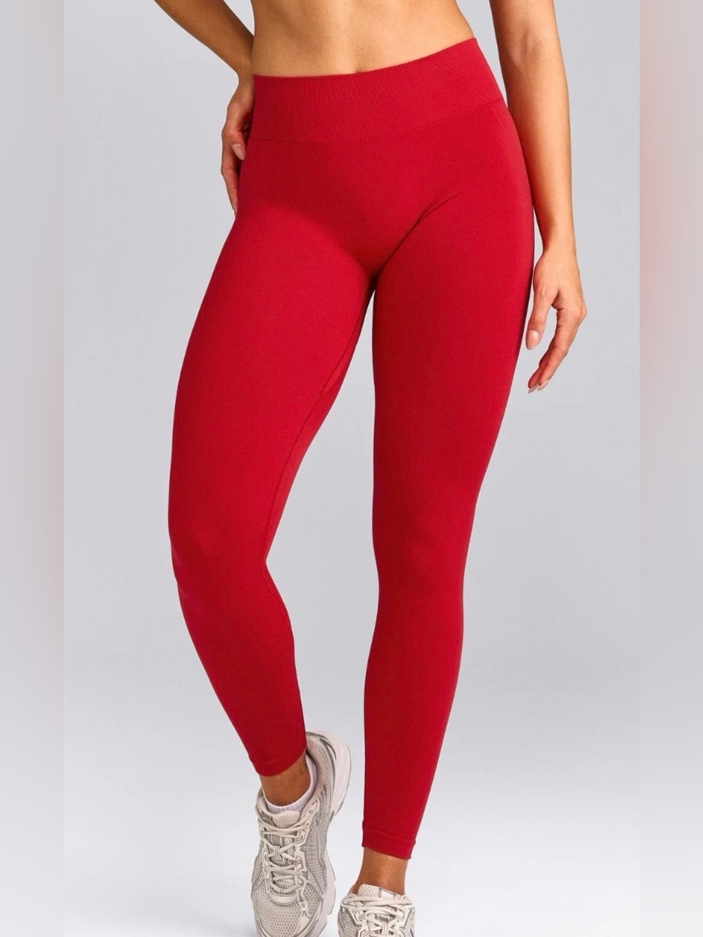 PINK Victoria’s Secret Seamless High-Waist Red Leggings